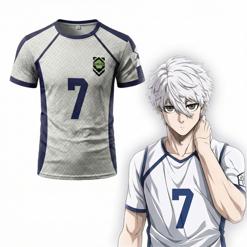 Maillot Blue Lock Blanc - Isagi