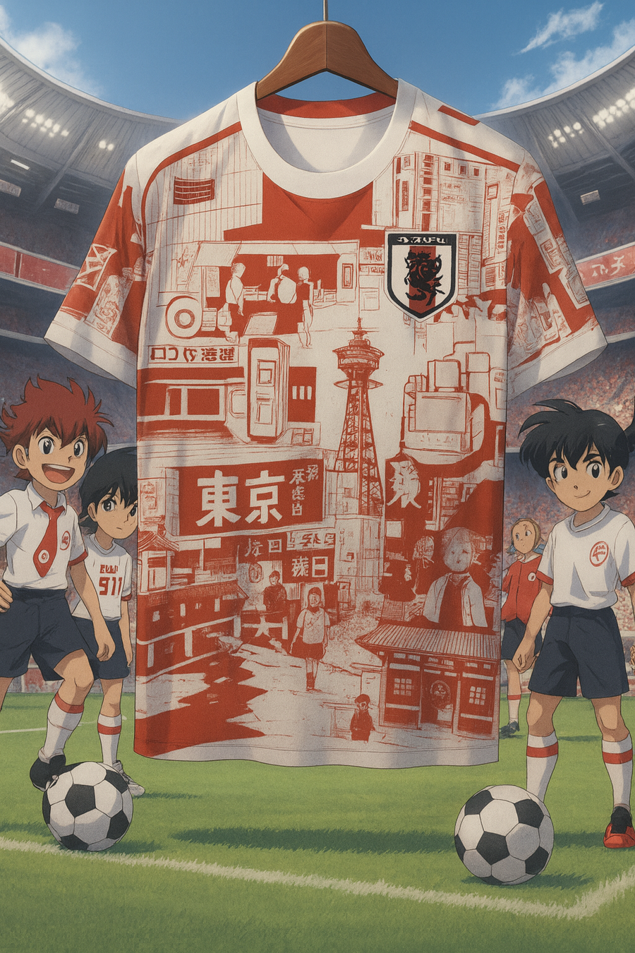 Maillot Japon Tsubasa - Captain Tsubasa Rétro