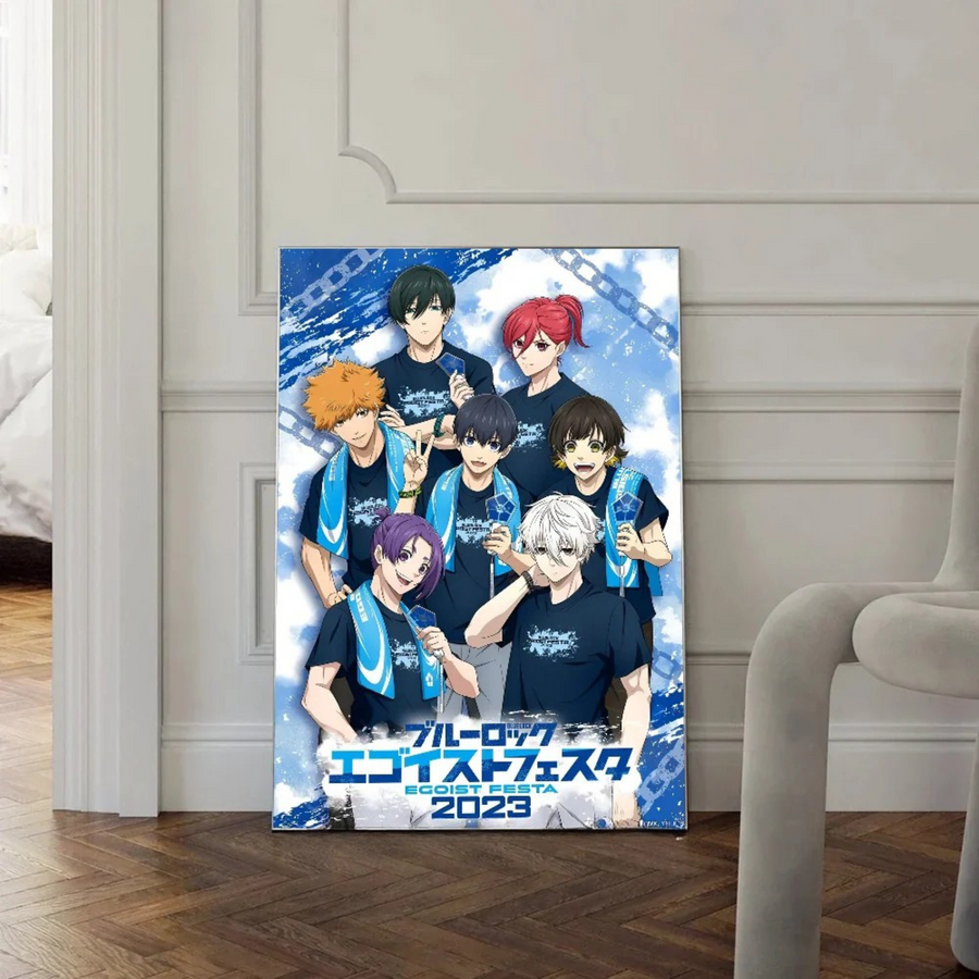 Poster Blue Lock HYPE - Affiche Murale Isagi Nagi Rin