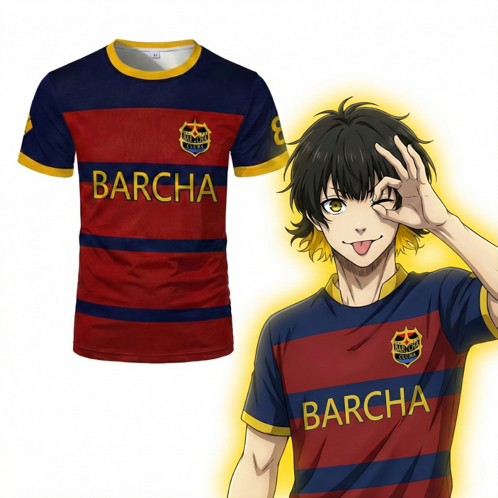 Maillot FC Barcha - Bachira Blue Lock | Blue Lock Store