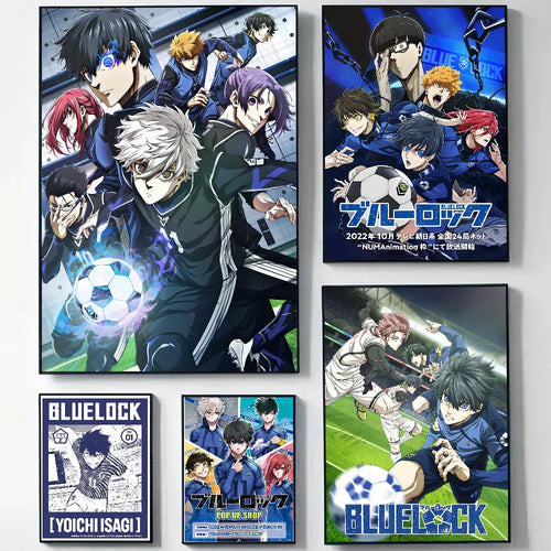Poster Blue Lock HYPE - Affiche Murale Isagi Nagi Rin