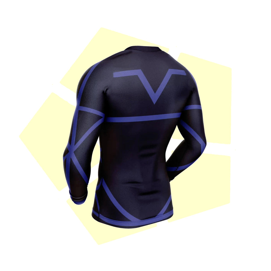 T-Shirt Compression Blue Lock - Maillot Sport Fitness