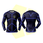 T-Shirt Compression Blue Lock - Maillot Sport Fitness