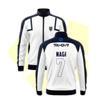Survêtement Blue Lock Blanc Floqué - Isagi Nagi Barou