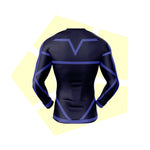 T-Shirt Compression Blue Lock - Maillot Sport Fitness